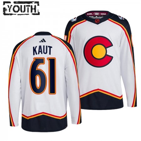 Colorado Avalanche Martin Kaut 61 Adidas 2022-23 Reverse Retro 2.0 Weiss Trikot Authentic - Kinder Colorado Avalanche Martin Kaut 61 Adidas 2022-23 Reverse Retro 2.0 Weiss Trikot Authentic - Kinder